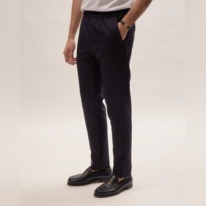 Harmony Paris Paolo - Navy - Wool & Mohair Men's Navy Pants 48 small